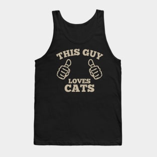 This Guy Loves Cats Tank Top